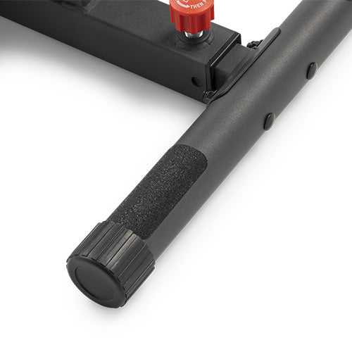 Customizable Base | Slide the steel frame out or in to match your exact height, ensuring a comfortable fit for any user