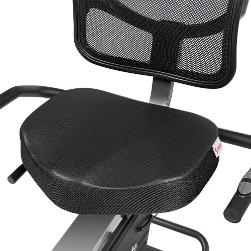 PADDED SEAT + MESH BACK SUPPORT | A padded seat and contoured mesh backrest help keep rides comfortable and supportive.