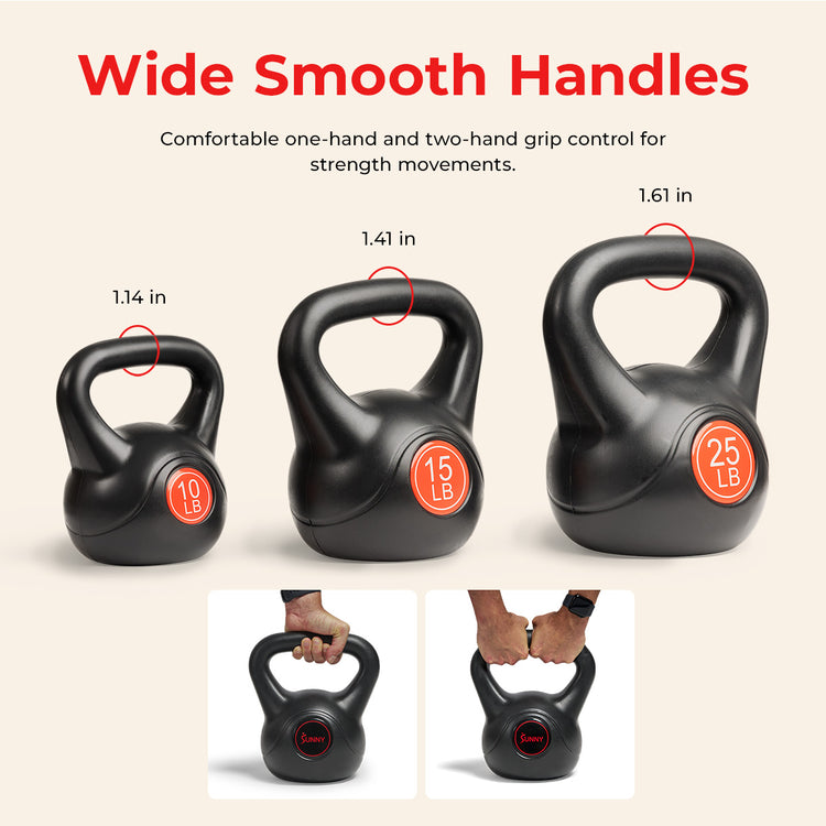 50 lbs Kettlebell Set for Full-Body Strength Training