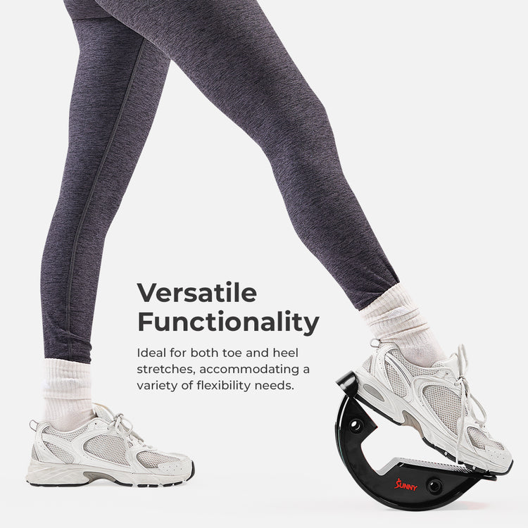 Calf & Hamstring Stretcher and Foot Rocker (Grey)