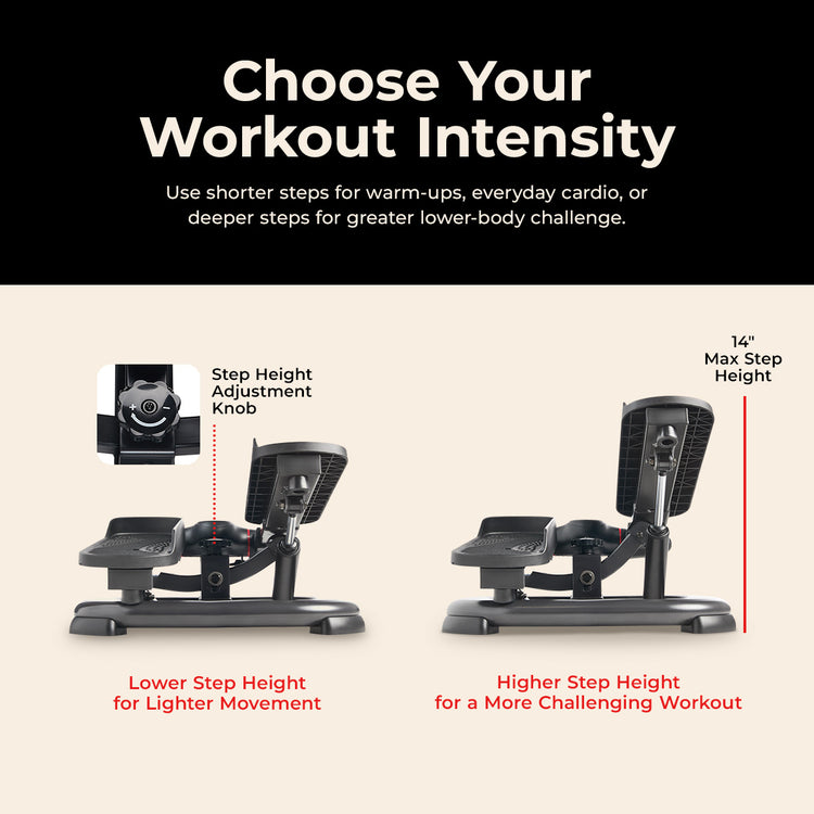 Smart Heavy Duty Power Stepper with Exercise Bands