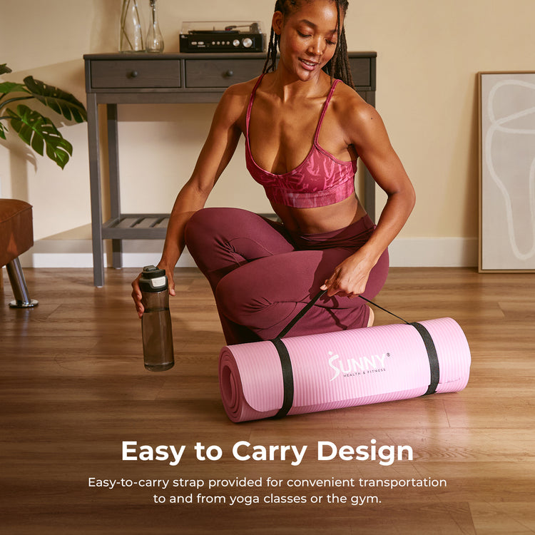 Premium 1/2-Inch Extra Thick Exercise Yoga Mat Sunny Health