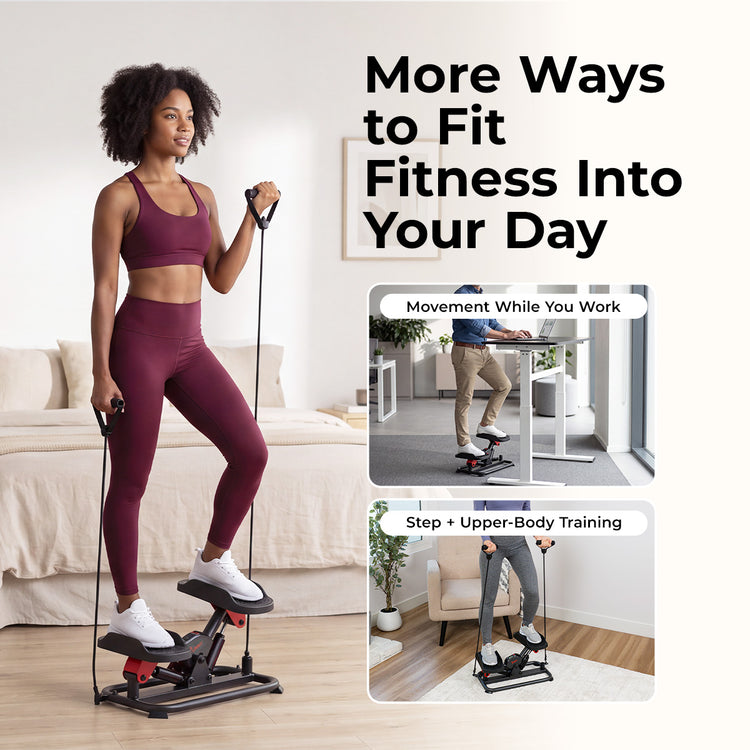 Smart Lateral Stepper With Resistance Bands