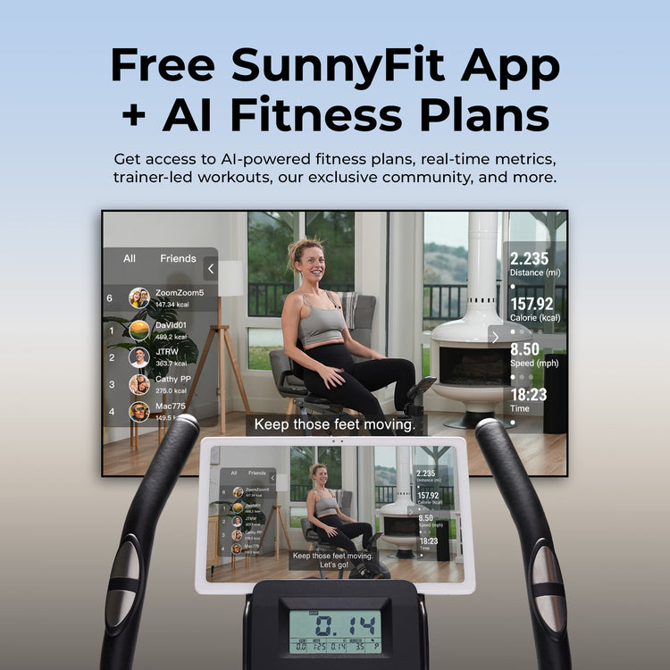 Smart Magnetic Resistance Upright Bike