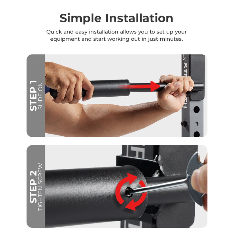 Simple Installation | Quick and easy installation allows you to set up your equipment and start working out in just minutes.
