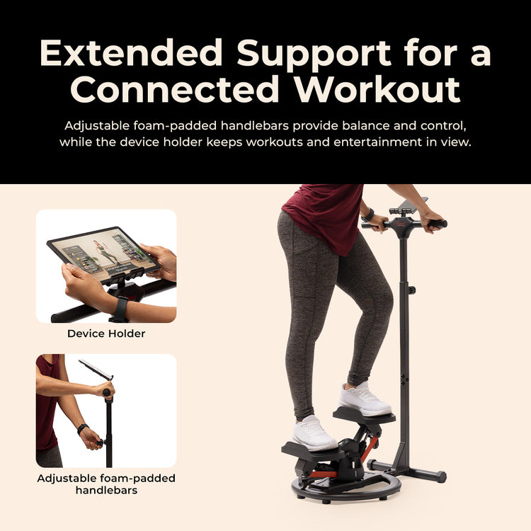 Swivel Stepper With Handlebars
