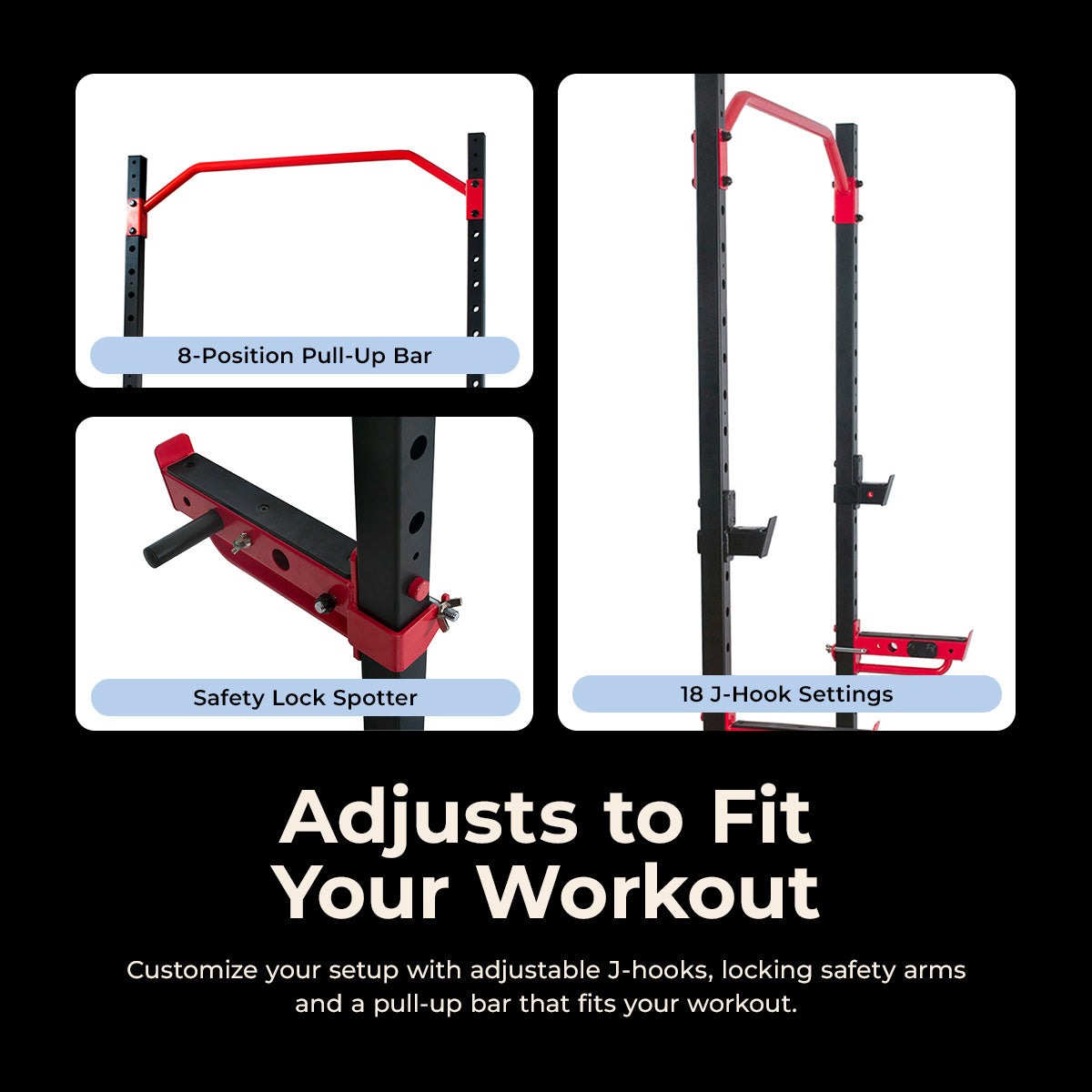 Power Zone Advanced Multifunction Squat Power Rack | Sunny Health