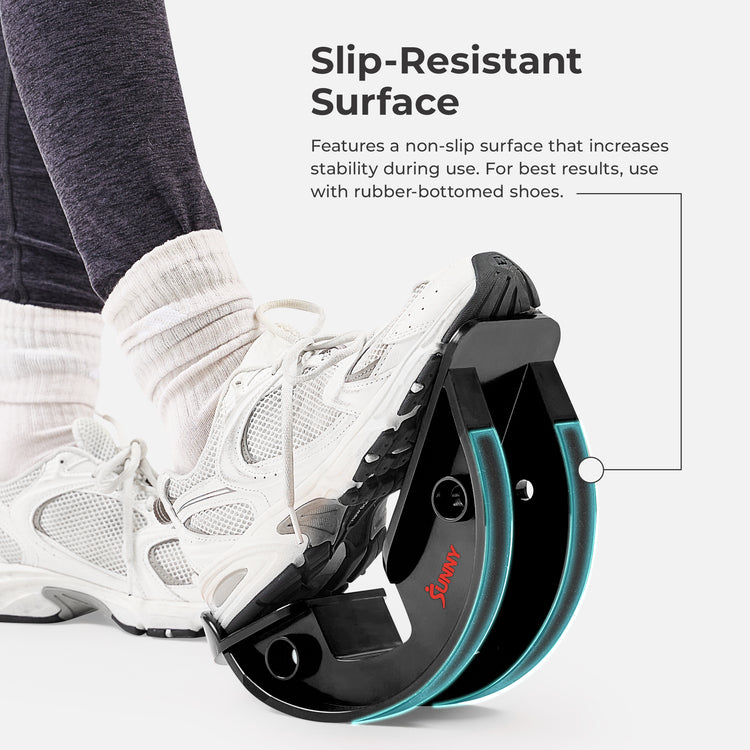 Calf & Hamstring Stretcher and Foot Rocker (Grey)