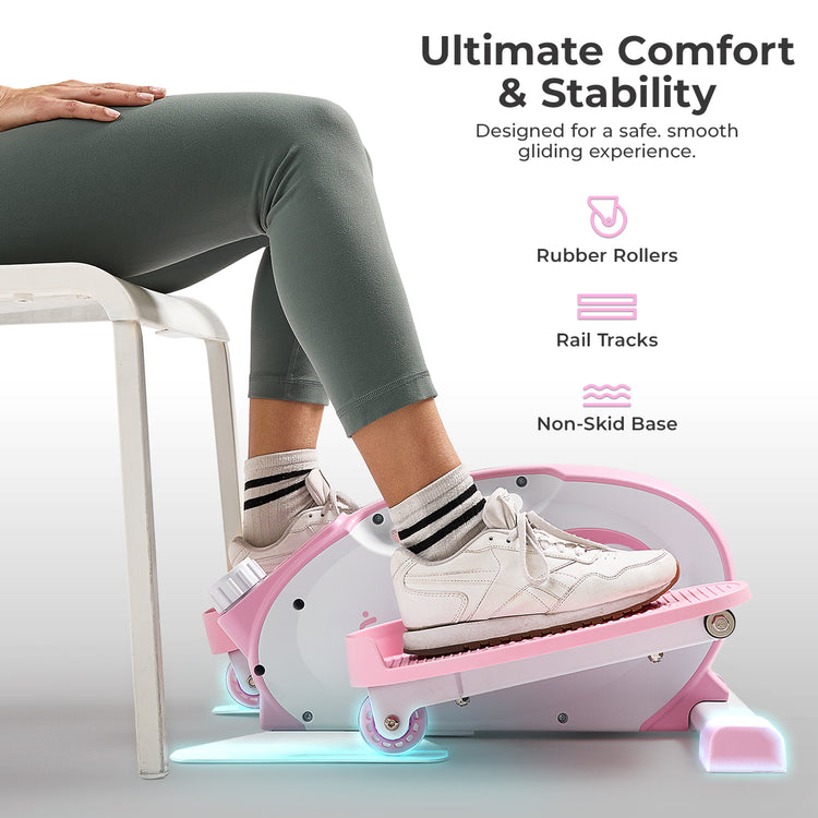 Smart Under Desk Mini Elliptical Exercise Trainer