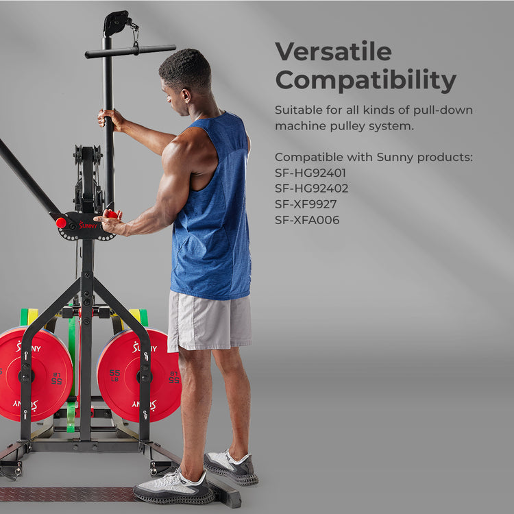 Straight Bar Cable Attachment Sunny Health Fitness1