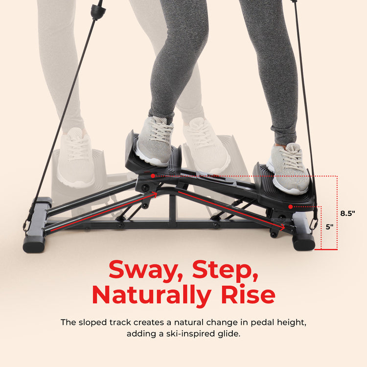 Smart Lateral Balance Stepper With Resistance Bands
