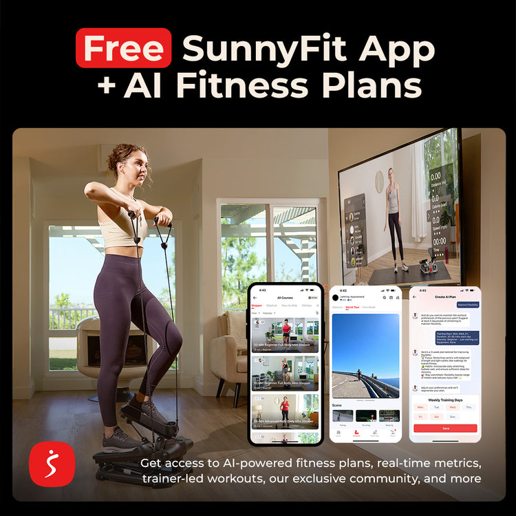 Smart Heavy Duty Power Stepper with Exercise Bands