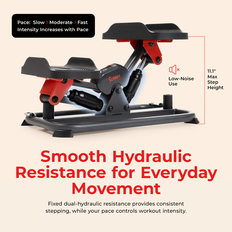 Smart Lateral Stepper With Resistance Bands