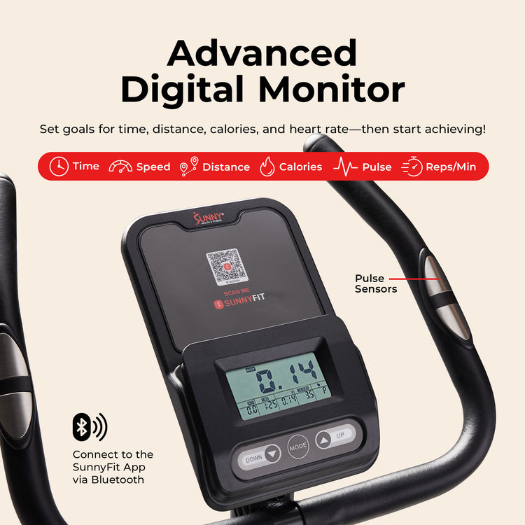 Smart Magnetic Resistance Upright Bike