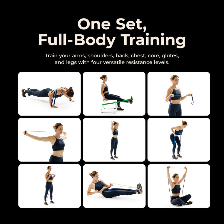 Strength Training Resistance Band Combo - 10-95 lbs