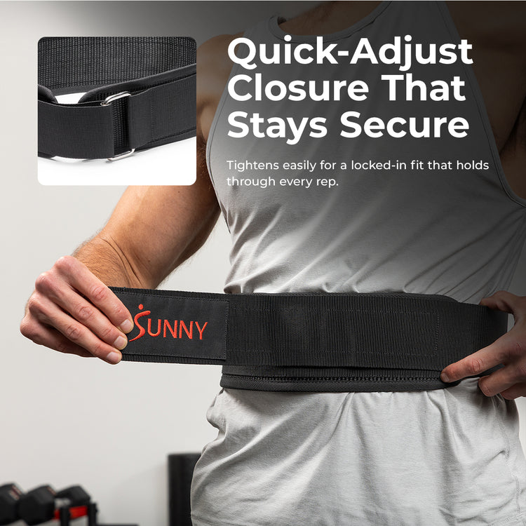 Nylon Weightlifting Belt - 4"