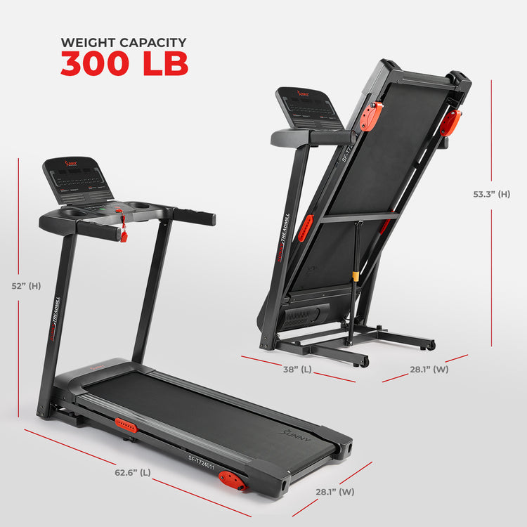 Active 300 Smart Incline Treadmill Sunny Health Fitness