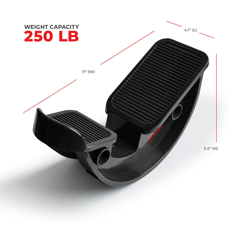 Calf & Hamstring Stretcher and Foot Rocker (Grey)