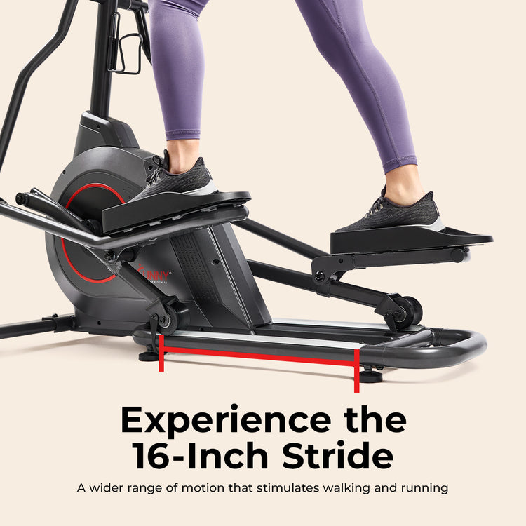 Ultra Silent Smart Elliptical Exerciser with 16” Long Stride Training Machine