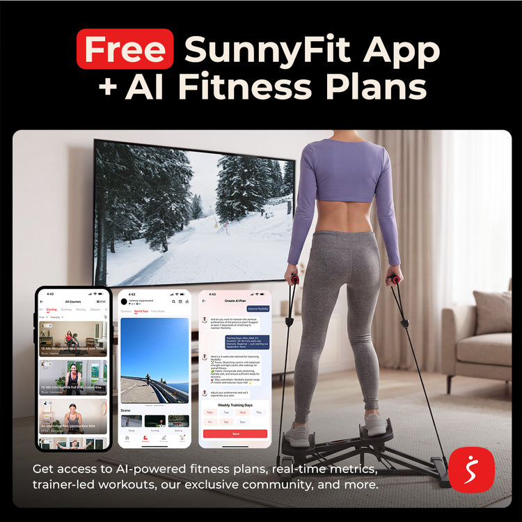 Smart Lateral Balance Stepper With Resistance Bands