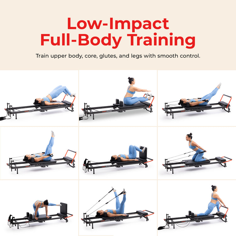 Pilates Reformer Machine with Jump Board for Home Workouts