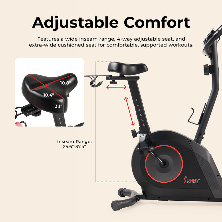 Smart Magnetic Resistance Upright Bike