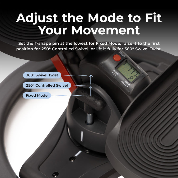Swivel Stepper With Handlebars