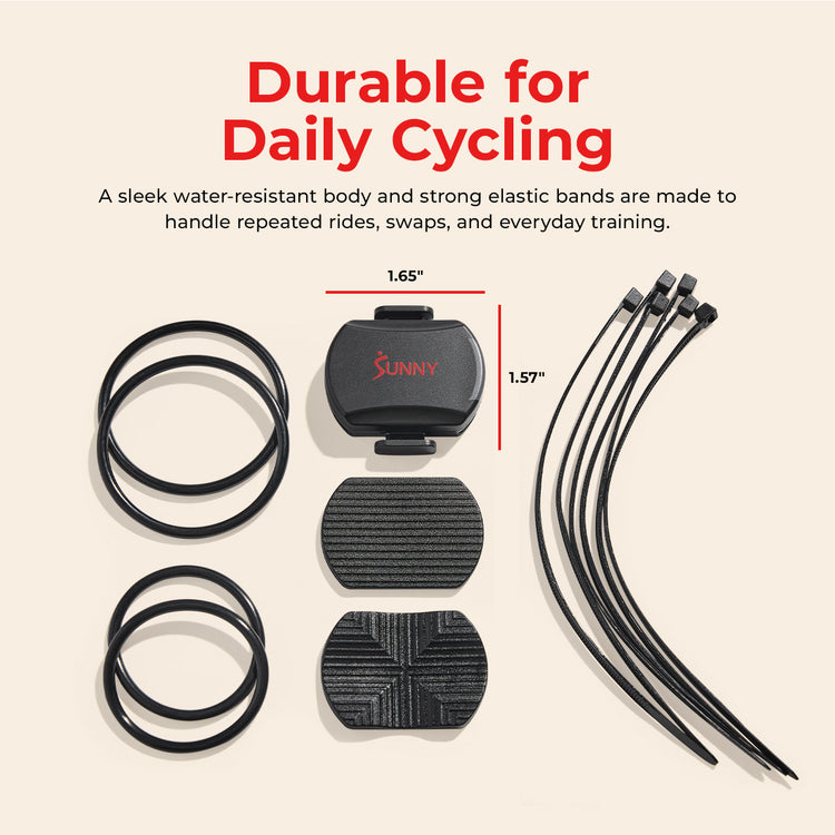 2-in-1 Advanced Cadence/RPM + Speed Sensor for Indoor and Outdoor Bikes