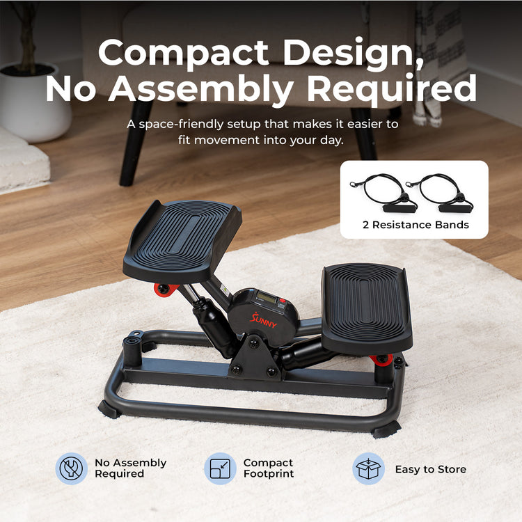 Smart Lateral Stepper With Resistance Bands