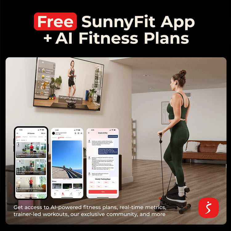 Smart Twist Stepper with Resistance Bands