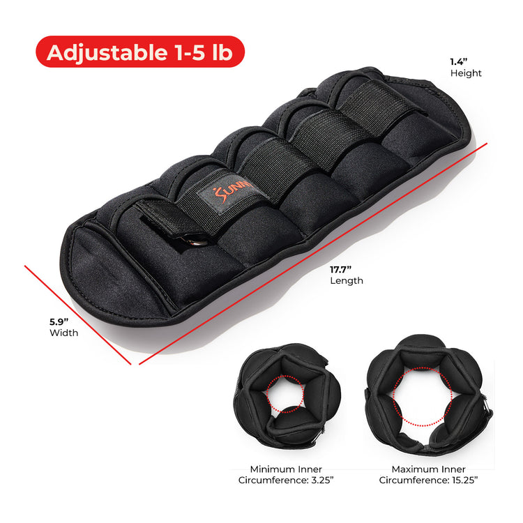 Adjustable Ankle Weight 5-Pound (Pair)