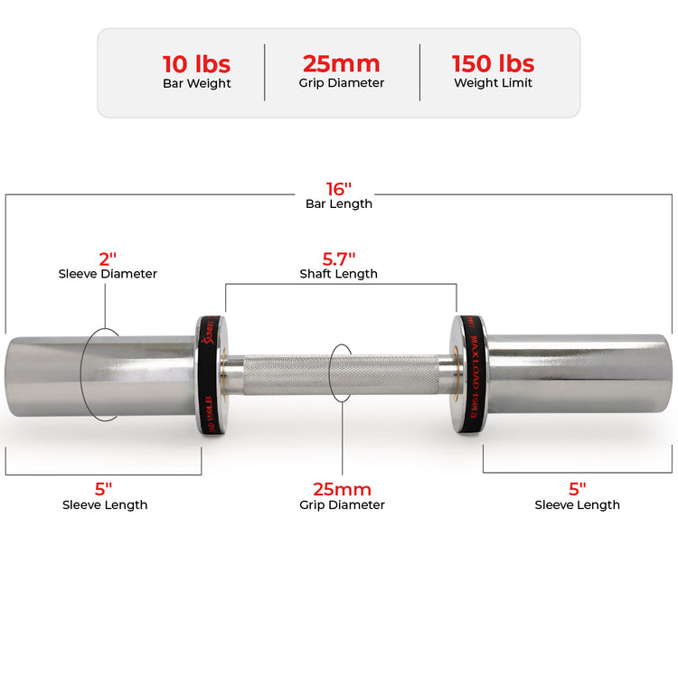 Olympic Dumbbell Bar - 16" & 20"