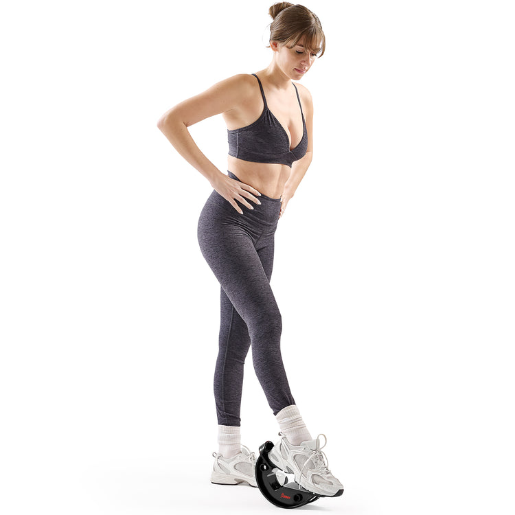 Calf & Hamstring Stretcher and Foot Rocker (Grey)