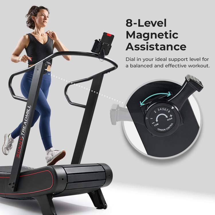 Smart Manual Treadmill with Magnetic Resistance Sunny Health