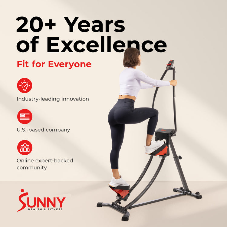 Curved Step Climber with Long Stride & 4 Incline Angles