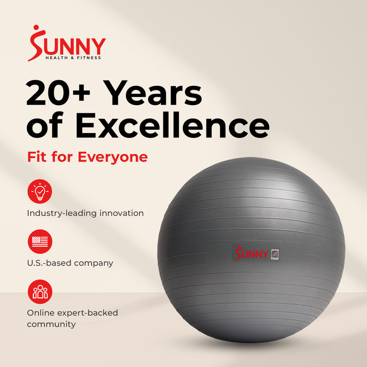 Premium Exercise Ball – 45–75 cm (Yoga / Stability Ball)