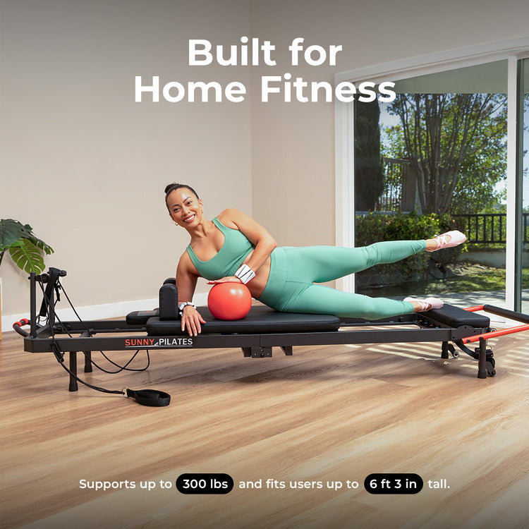 Pilates Reformer Machine with Jump Board for Home Workouts