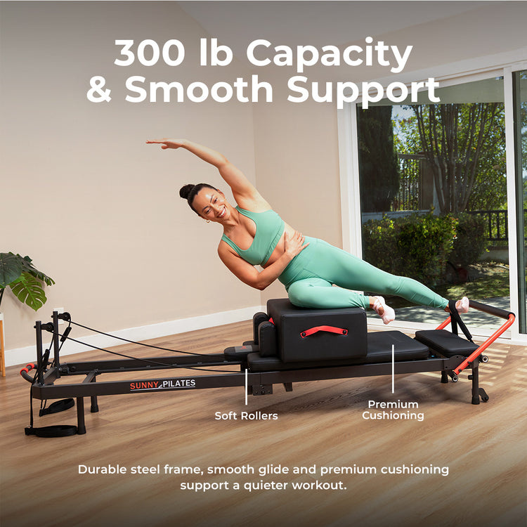 Premium Pilates Reformer Machine with Jump Board and Reformer Box for Home Workouts