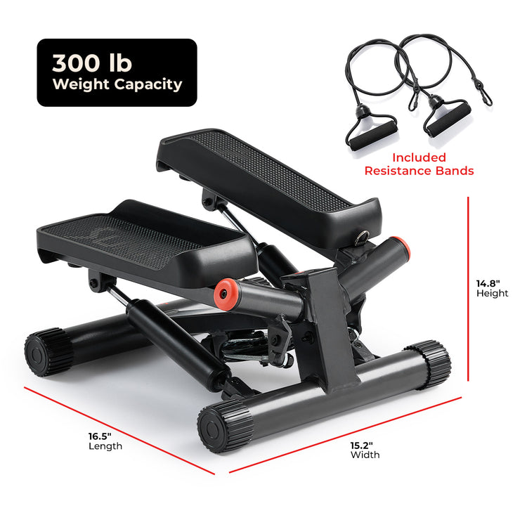 Smart Twist Stepper with Resistance Bands