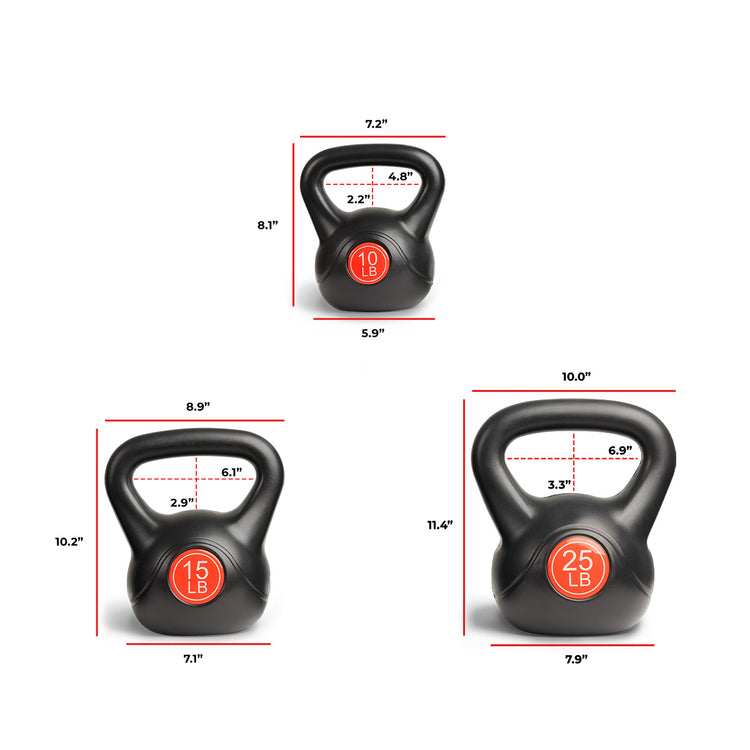 50 lbs Kettlebell Set for Full-Body Strength Training