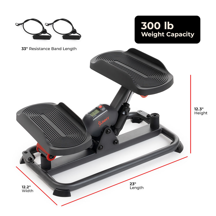 Smart Lateral Stepper With Resistance Bands