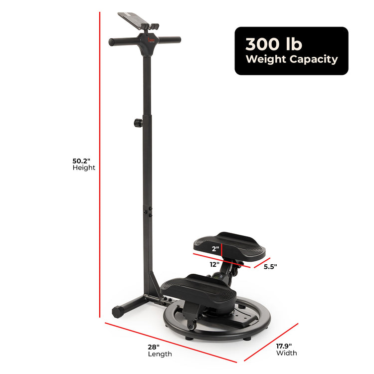 Swivel Stepper With Handlebars