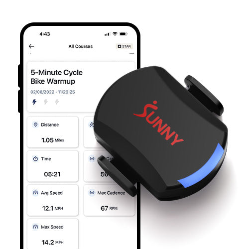 Bluetooth Smart Tracking | Connect your bike to the free SunnyFit App and view key ride stats like time, RPM, speed, and calories in real time.