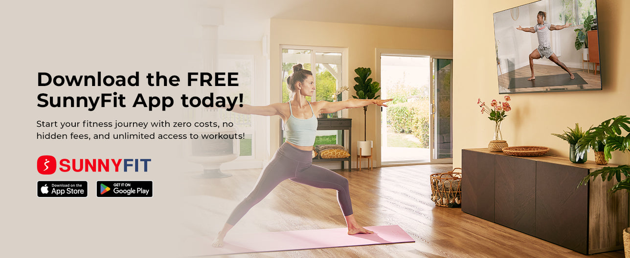 Join the FREE SunnyFit App | We make home workouts seamless, simple and Fit For Everyone!