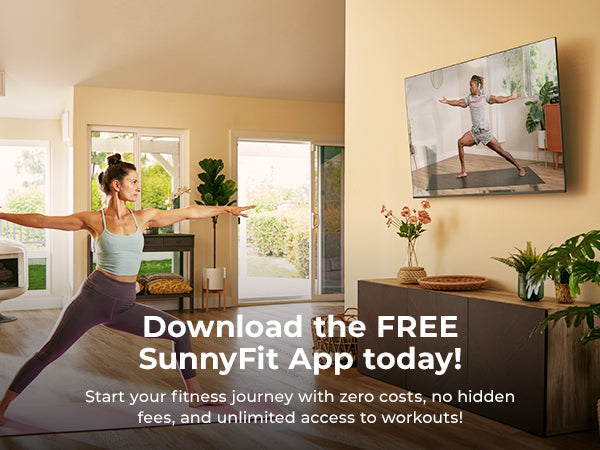 Join the FREE SunnyFit App | We make home workouts seamless, simple and Fit For Everyone!