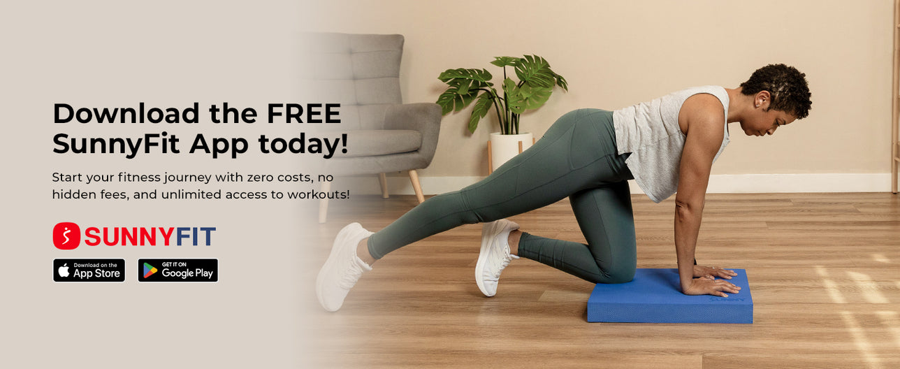 Join the FREE SunnyFit App | We make home workouts seamless, simple and fit for everyone!