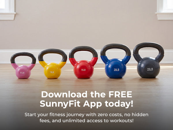 Join the FREE SunnyFit App | We make home workouts seamless, simple and Fit For Everyone!
