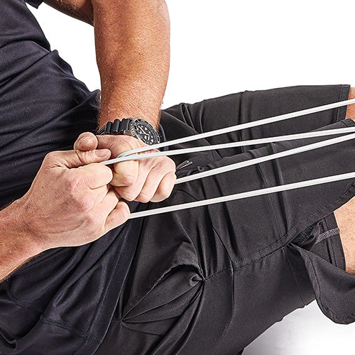 Progressive Training Tension | Resistance increases as each band stretches for controlled workout progression.
