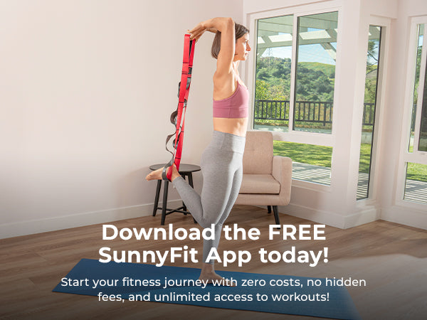 Join the FREE SunnyFit App | We make home workouts seamless, simple and fit for everyone!