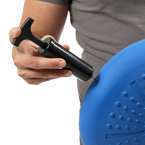 Adjustable Firmness | Use the included pump to add or release air and customize the feel for seated use, foot stimulation, or balance training.
